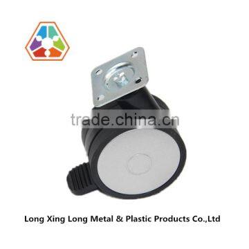 M D60*38*38 PA6 Plastic Office Furniture Caster Wheel