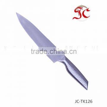 Pinhole handle stainless steel chef knife