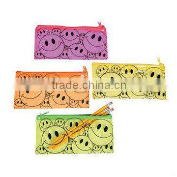 12 Vinyl Pencil Pouch Cases Party Favors