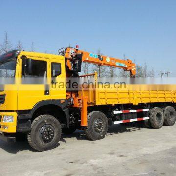 8 ton at 2.5m, truck mounted crane, SQ8S4, best Telescoping Boom Truck Mounted Crane 8 ton.