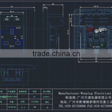 AC 110V-250V UK Socket 3 USB Port DC 5V 2100mA Switch Mains Power Wall Outlet photo-6