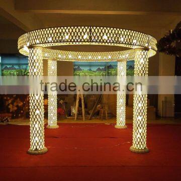 elegant new design white color tall Roman pillar with led ligiht for wedding mandap or wedding decoration