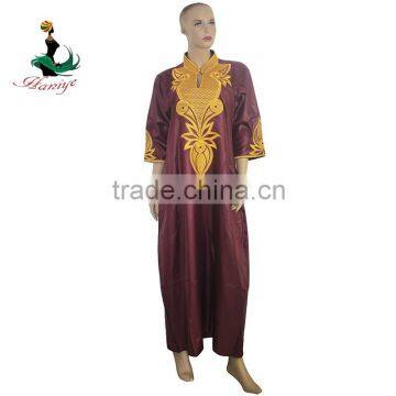 2016 Haniye Wholesale Plus Size African Women Clothing Maxi Bazin Riche Fabric Dress photo-3