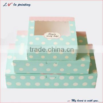 fancy eco-friendly recycle food grade portable folded cookie box