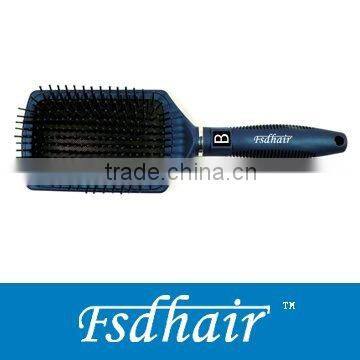 Shiny rubber finishing hair brush