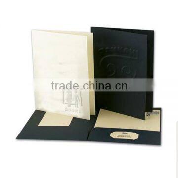 Debossing Presentation Folder,Silver Presentation Folder,Presentation Folder with UV