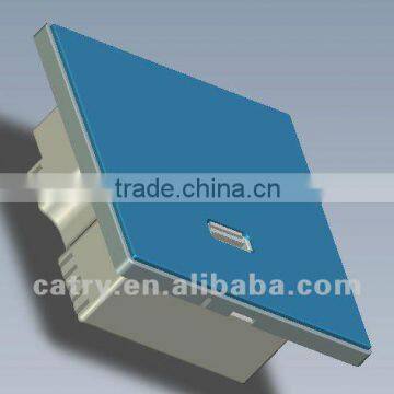 Blue Color USB Wall Socket,Smart USB Socket