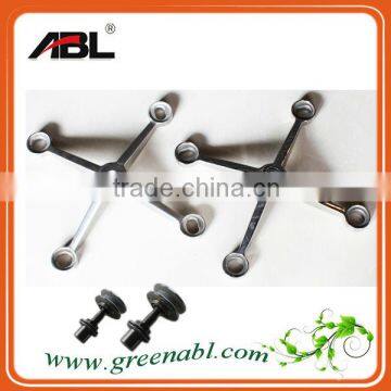 304/ 316 Stainless Steel Durable Glass Metal spiders Bracket Hardware for glass wall fitting/ Subway Glass Wall