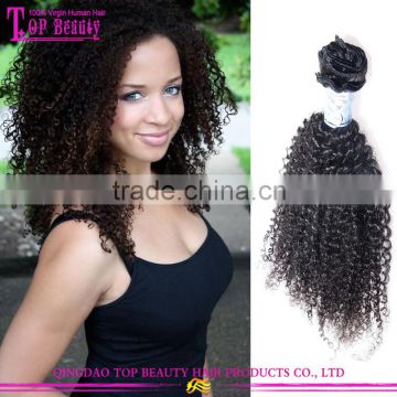 Wholesale Price Virgin Indian Hair Stocks Afro Kinky Curly 100% Indian Human Hair Extensions