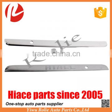 Toyota hiace KDH200 Chrome accessories rear door trim strips booth streamer with hiace mark