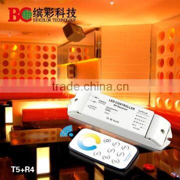 T5+R4 Dc12-24v 4ch Color Temperature Controller Touch Remote ct Led Controller for ct Light photo-2