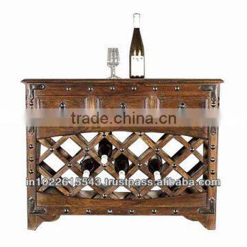 WOODEN WINE RACK , SOLID WOOD WINE RACK