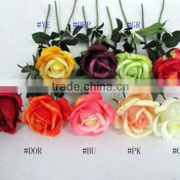 artificial flower single rose YL159