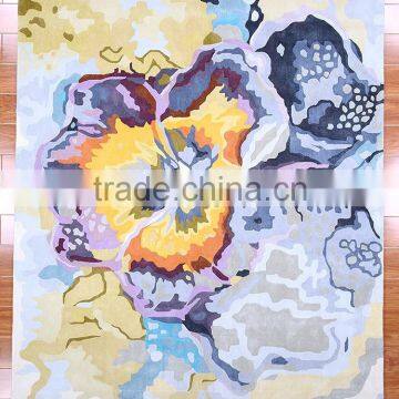 Wholesale Hand Tufted Shinny Silk or Viscose Butterfly Carpet and Rugs photo-2