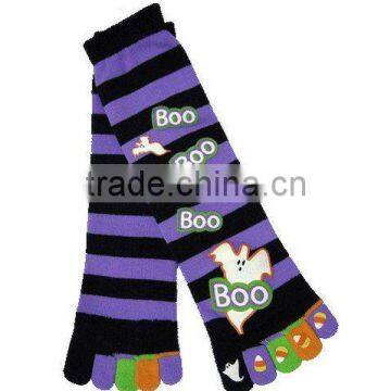 Women's colorful toe socks