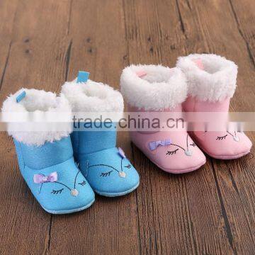 2016 winter warm baby boots with soft sole comfortable kids shoes