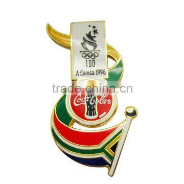 fashion metal alloy enamel coating badges