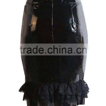 Newest Style Pvc Dress Sexy Leather Catsuit for Women photo-4