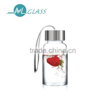 juice glass bottle 200ml glass bottle with lid N6348