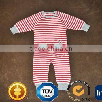 2015 long sleeves stripe baby rompers jumpsuits