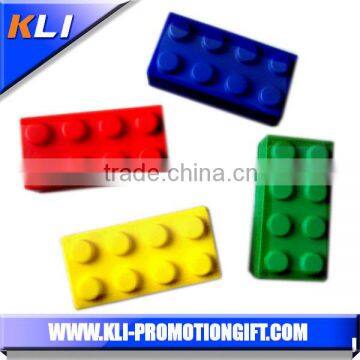 kids toy PU foam stress building block shaped stress ball