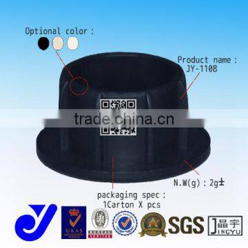 JY-110B|Black cover for lean pipe|Plastic pipe cap for production line