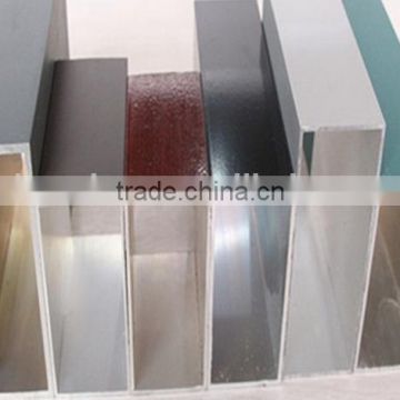 Factory price aluminium square tube profiles with different sizes and thickness