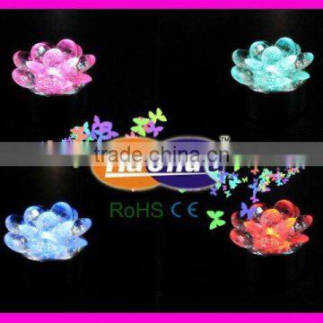 LED plastic colorchanging flower candle light