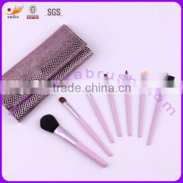 7pcs Pink Wooden Handle Best Makeup Brushes Kits