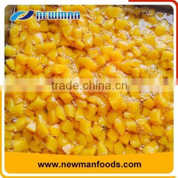 GMP HACCP FDA approval canned peach dices with great price