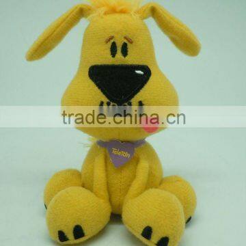 China supplier plush stuffed dog keychain