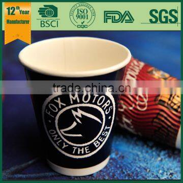 Hot Drink Cup With Lid, Usa Hot Selling 16oz Wine Cup, Double Wall Cup With Insert Paper