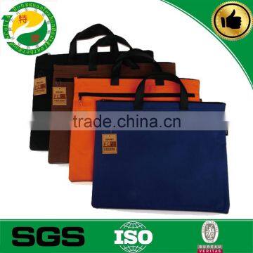 China supplier polyester Zipper hand Document Bag a4, Conference Tote Bag