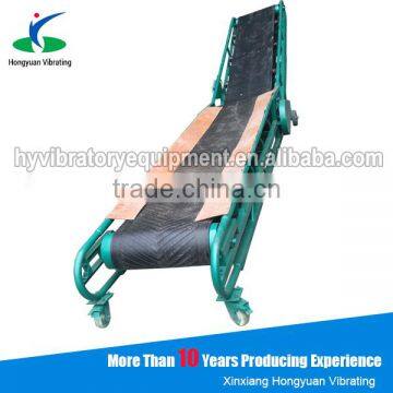 bulk sand ore belt conveyor for truck loading unloading