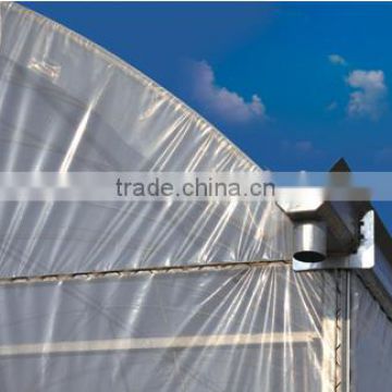 Film greenhouse with Rain Gutter equiped