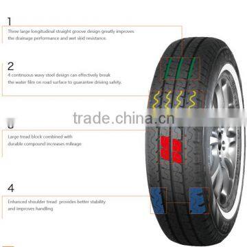 Light truck tire 205/65R16C, 195/75R16C, 185/75R16C