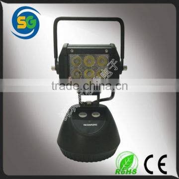 Magnetic base waterproof IP65 18W Rechargeable LED Emergency Light