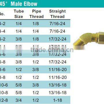 879 45 Male Elbow,Air Brake Fittings for Copper Tube,brass Fitting photo-4
