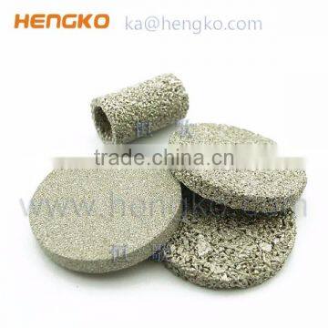 Sintered porous stainless steel 316L infiltration disc