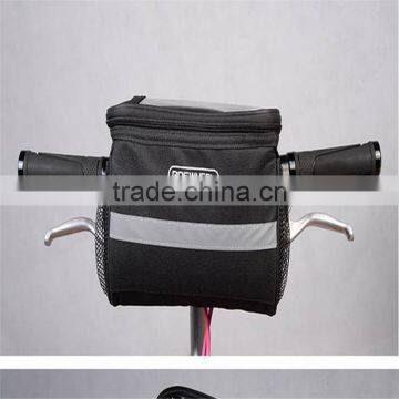 Roswheel Utility Black Bicycle Bag Portable Bike Outdoor Front Frame Tube Handlebar Basket Pannier