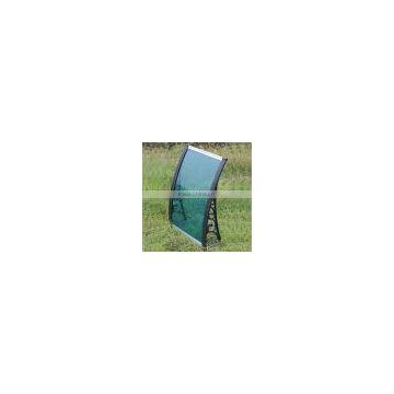 Lake blue 12mm Construction material UV Protected polycarbonate door canopy