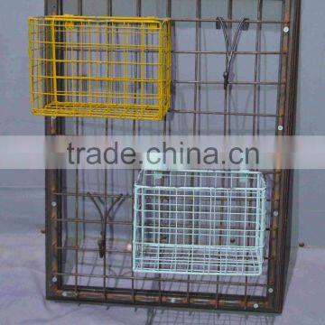 2016 timeworn decorative steel wire holder and hanger, wall metal holder