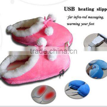 Newest Fashion Heated Slippers USB Warmer Shoes Electric USB Warm Slippers For Wholesale photo-3
