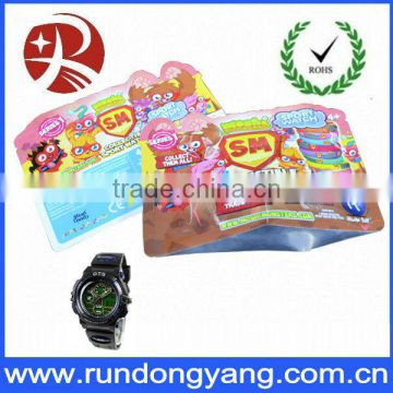 aluminium foil packaging bag with sport watch