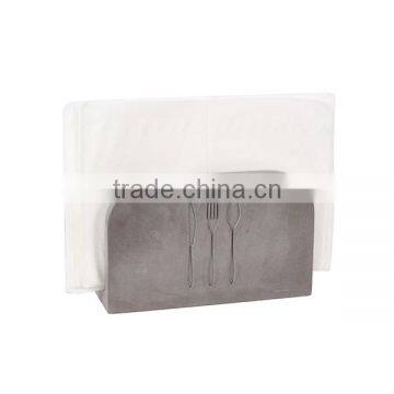 Handmade Hotel Decoration Plain Concrete Christmas Napkin Holders photo-2