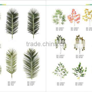 Cheap Hot Sale Foliage Banyan Leaves Artificial Ficus Leaves. Green White Gold Leaves