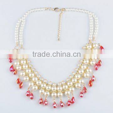 Handmade Alloy Zircon Jewelry Necklace photo-5