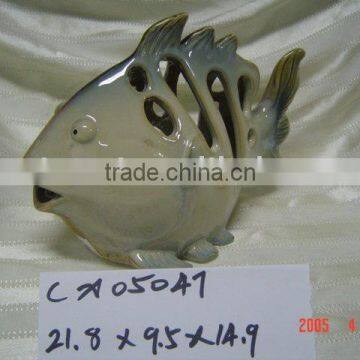 porcelain fish decor-animal wine bottle holders