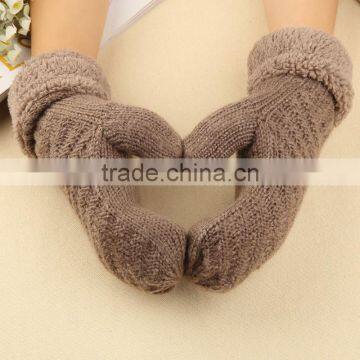 Girls Ladies Women Wrist Gloves Warm Casual Winter Gloves Women's Mitten Thick Gloves photo-2