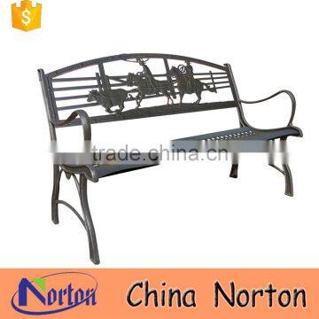 cowboy decorative garden cast iron seats bench sale NTIRH-008Y